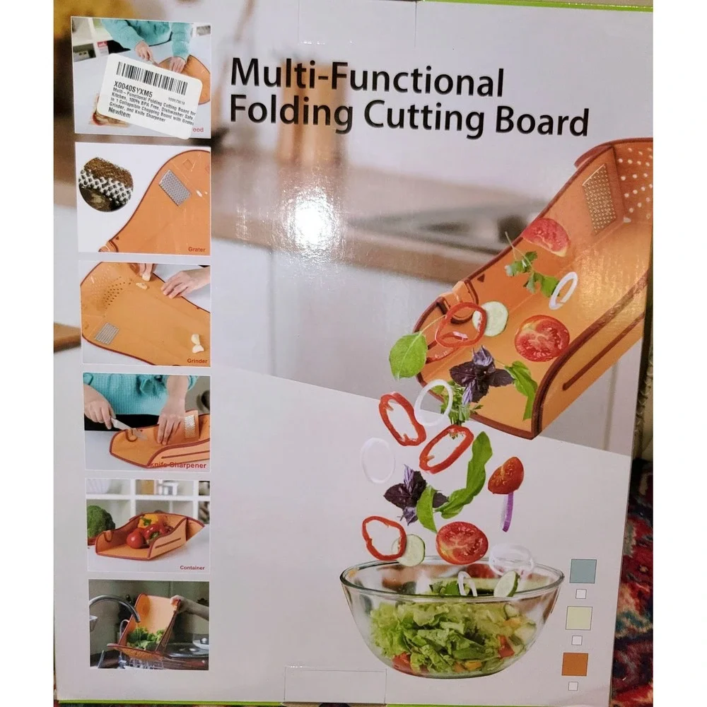 Multi Functional Folding Cutting Board BPA Free Chopping Grating Knife Sharpener